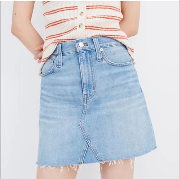 Madewell Dresses & Skirts - Madewell Rigid Denim A-Line Mini Skirt